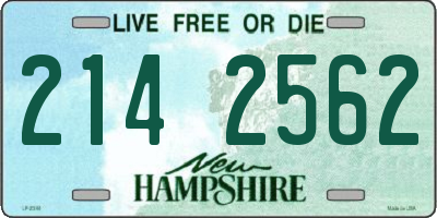 NH license plate 2142562