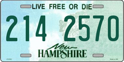 NH license plate 2142570