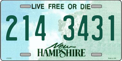 NH license plate 2143431