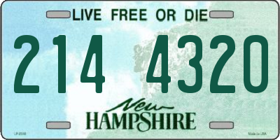 NH license plate 2144320