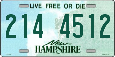 NH license plate 2144512