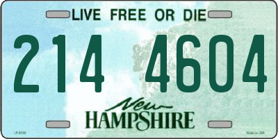NH license plate 2144604