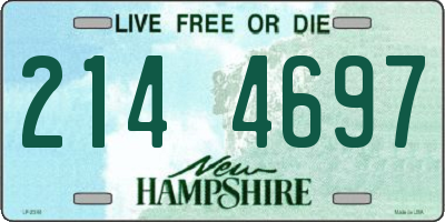 NH license plate 2144697