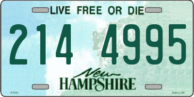 NH license plate 2144995