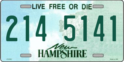 NH license plate 2145141