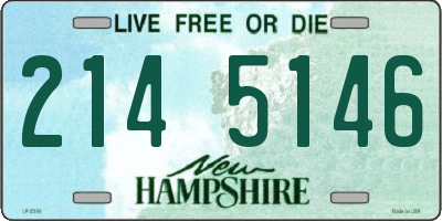 NH license plate 2145146