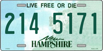 NH license plate 2145171