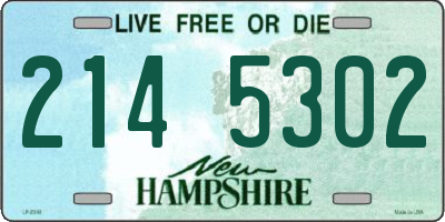 NH license plate 2145302