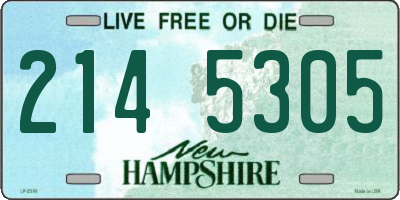 NH license plate 2145305