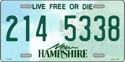 NH license plate 2145338