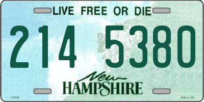 NH license plate 2145380