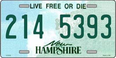 NH license plate 2145393