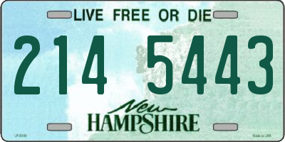 NH license plate 2145443