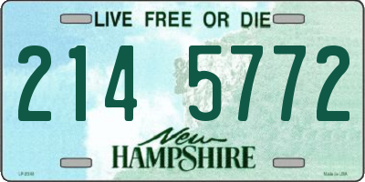 NH license plate 2145772