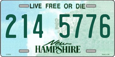 NH license plate 2145776