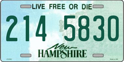 NH license plate 2145830