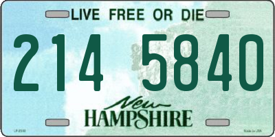NH license plate 2145840