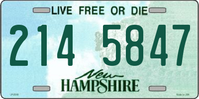 NH license plate 2145847