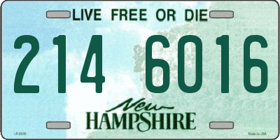 NH license plate 2146016