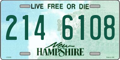 NH license plate 2146108