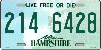 NH license plate 2146428