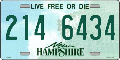 NH license plate 2146434