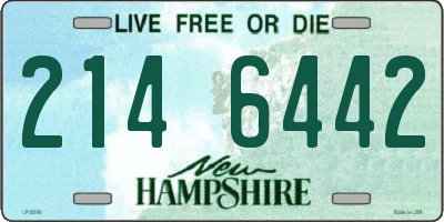 NH license plate 2146442