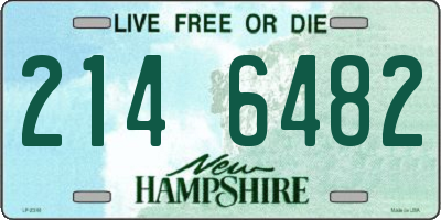 NH license plate 2146482