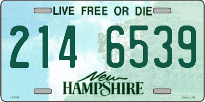 NH license plate 2146539