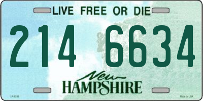 NH license plate 2146634