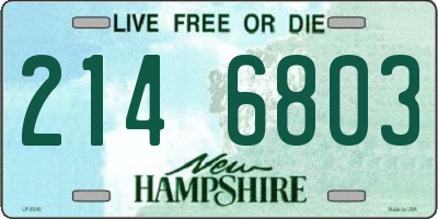 NH license plate 2146803