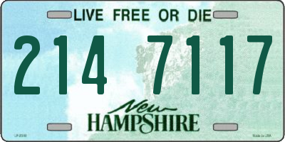 NH license plate 2147117
