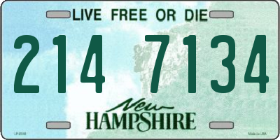 NH license plate 2147134