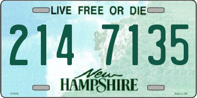NH license plate 2147135