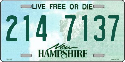 NH license plate 2147137
