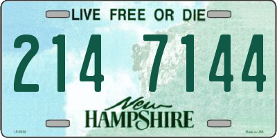 NH license plate 2147144