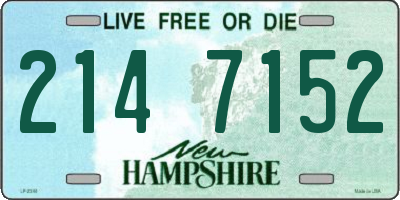 NH license plate 2147152