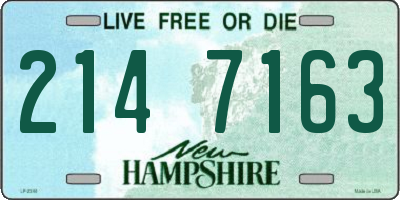 NH license plate 2147163