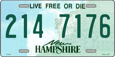 NH license plate 2147176