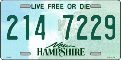 NH license plate 2147229