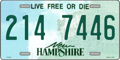 NH license plate 2147446
