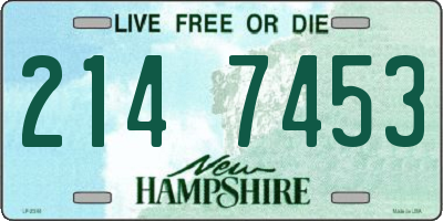 NH license plate 2147453