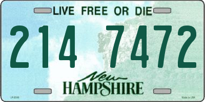 NH license plate 2147472