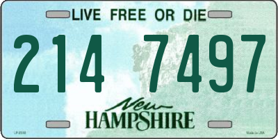 NH license plate 2147497