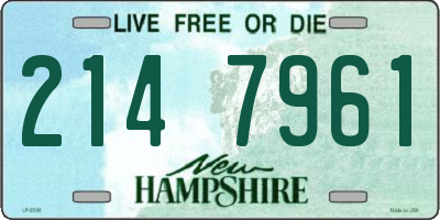 NH license plate 2147961