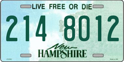 NH license plate 2148012