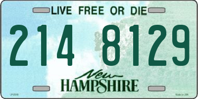 NH license plate 2148129