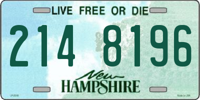 NH license plate 2148196