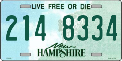 NH license plate 2148334