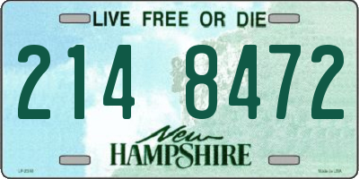NH license plate 2148472